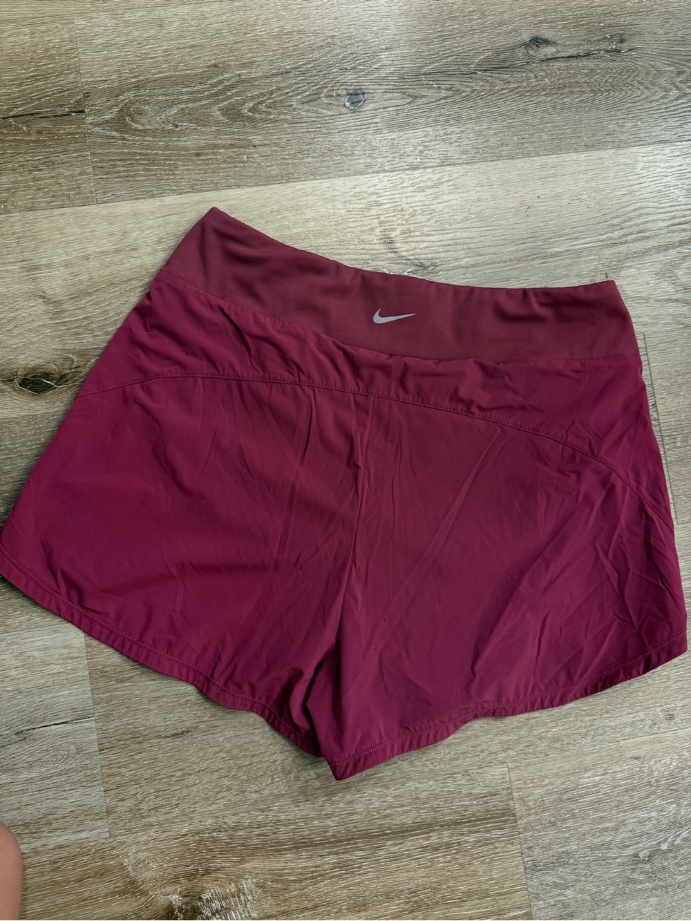 Nike Women's Wine Red Athletic Running Shorts